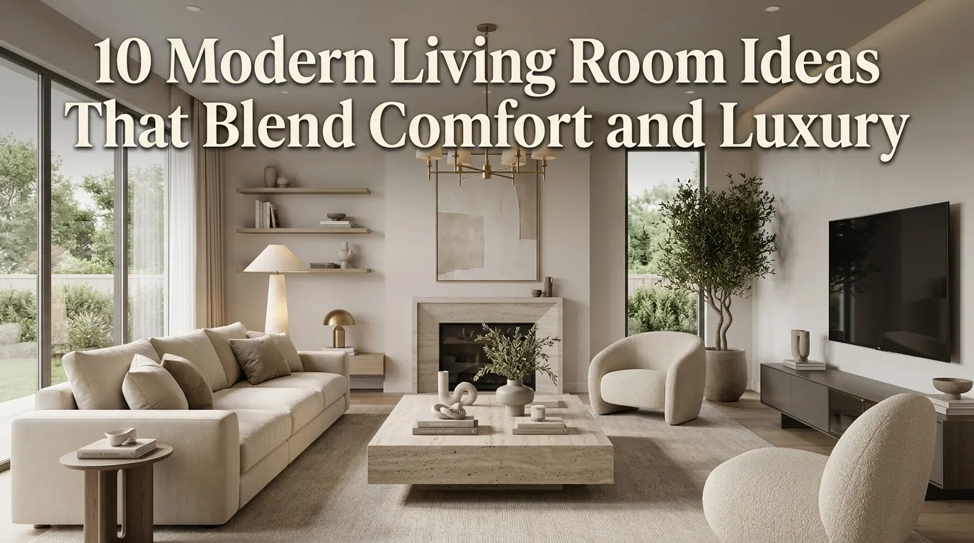 10 Modern Living Room Ideas That Blend Comfort and Luxury