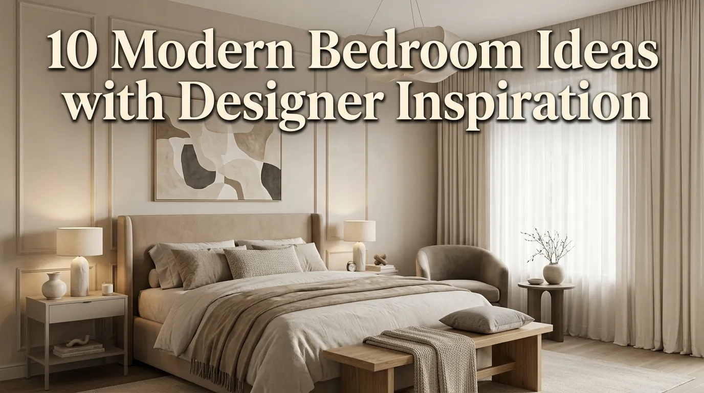 10 Modern Bedroom Ideas with Designer Inspiration
