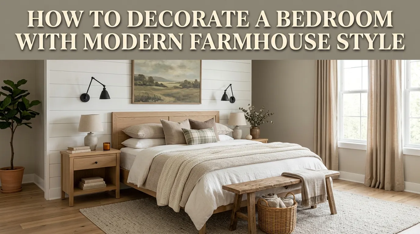 How to Decorate a Bedroom with Modern Farmhouse Style