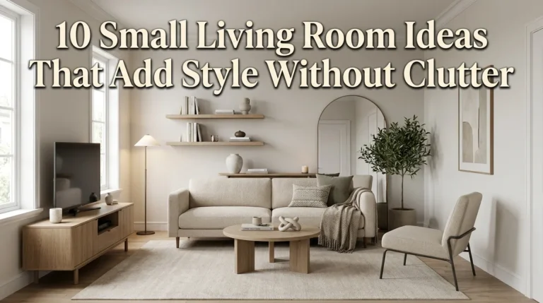 10 Small Living Room Ideas That Add Style Without Clutter
