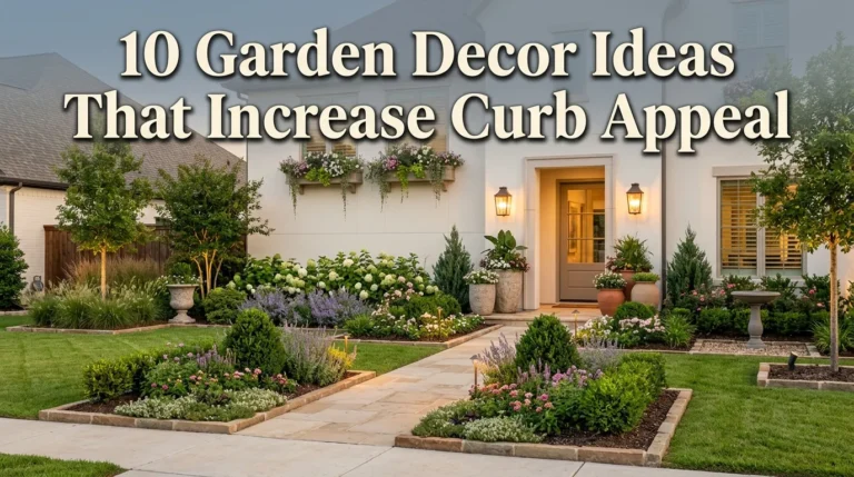 10 Garden Decor Ideas That Increase Curb Appeal