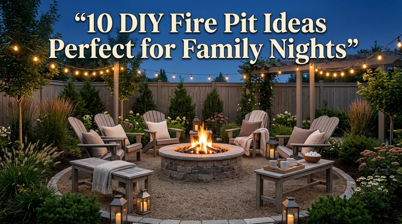 10 DIY Fire Pit Ideas Perfect for Family Nights