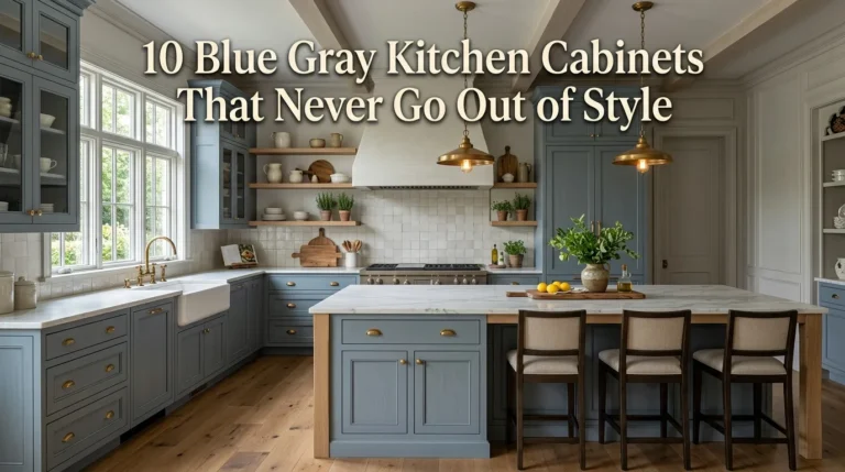 10 Blue Gray Kitchen Cabinets That Never Go Out of Style