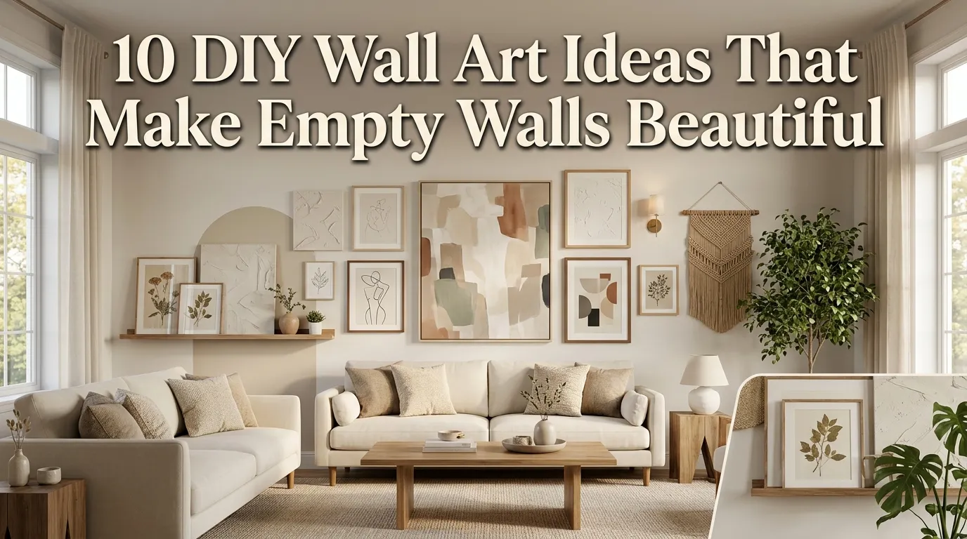 10 DIY Wall Art Ideas That Make Empty Walls Beautiful