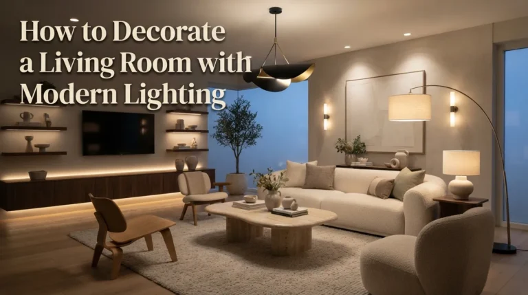 How to Decorate a Living Room with Modern Lighting