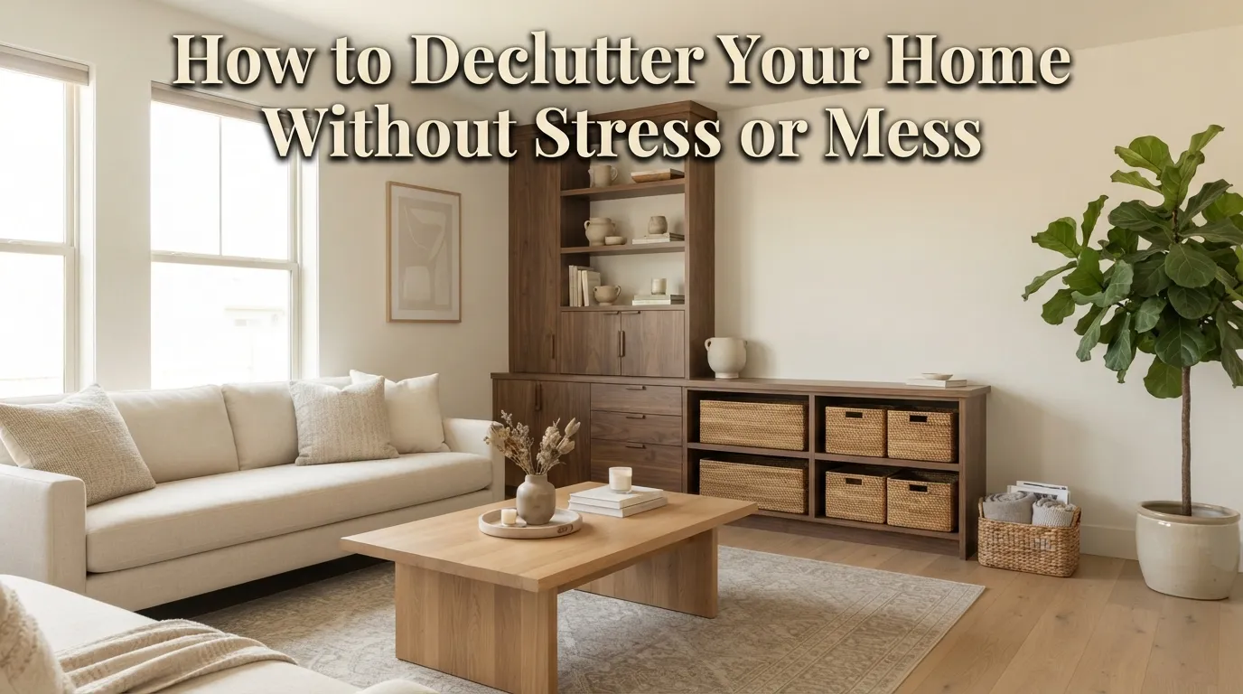 How to Declutter Your Home Without Stress or Mess