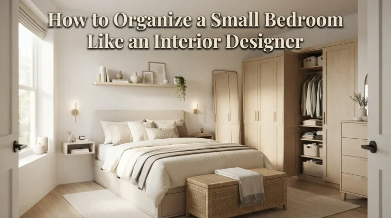 How to Organize a Small Bedroom Like an Interior Designer