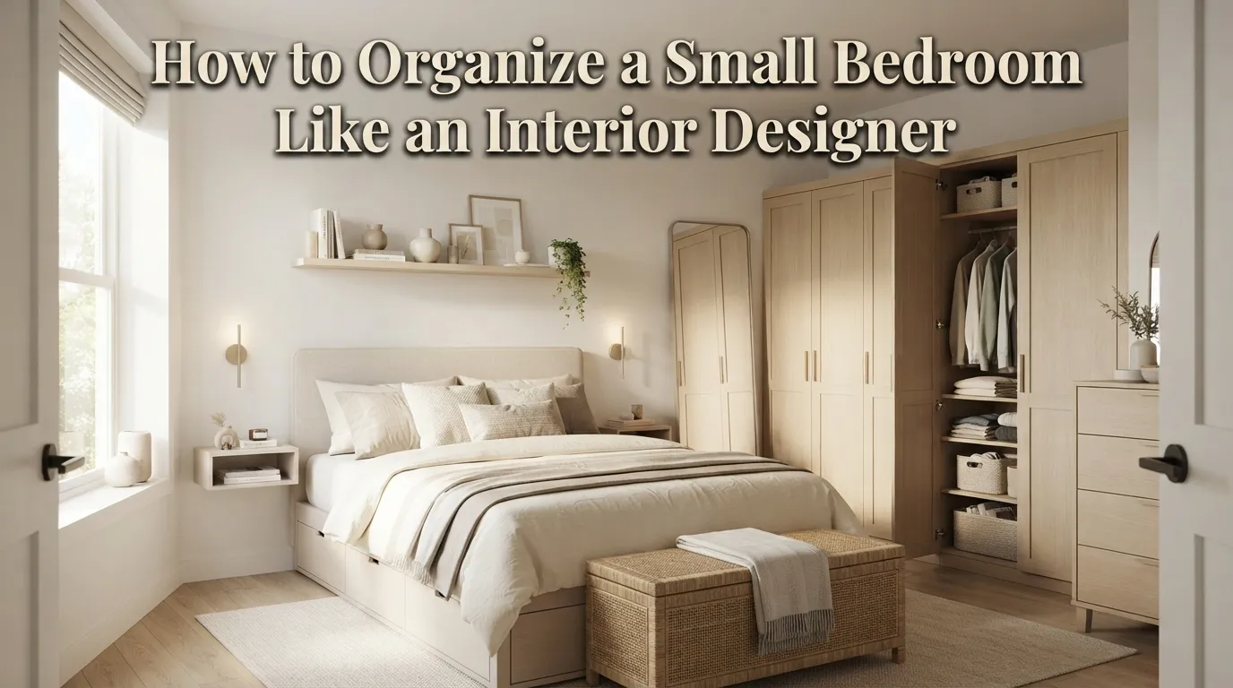 How to Organize a Small Bedroom Like an Interior Designer