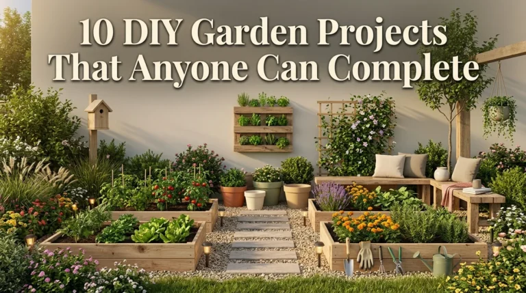 10 DIY Garden Projects That Anyone Can Complete