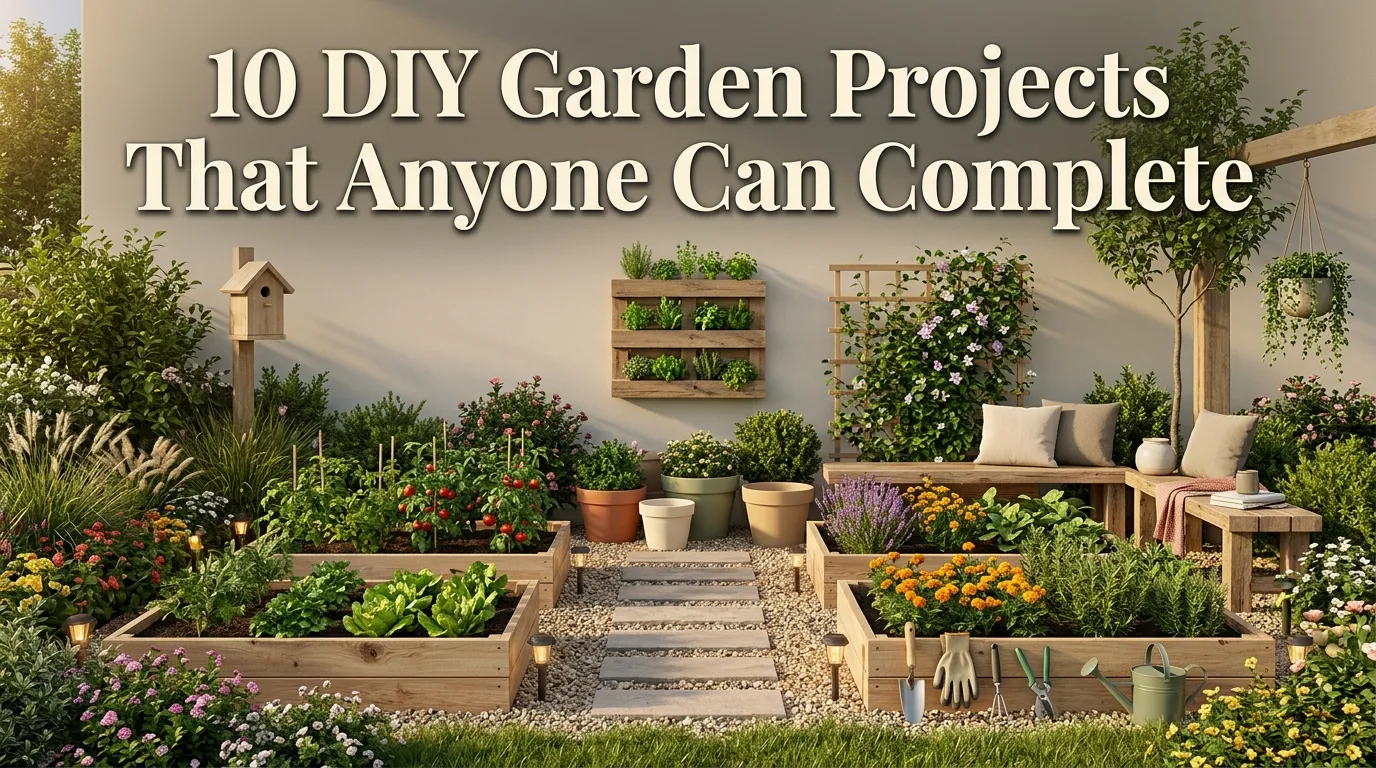 10 DIY Garden Projects That Anyone Can Complete