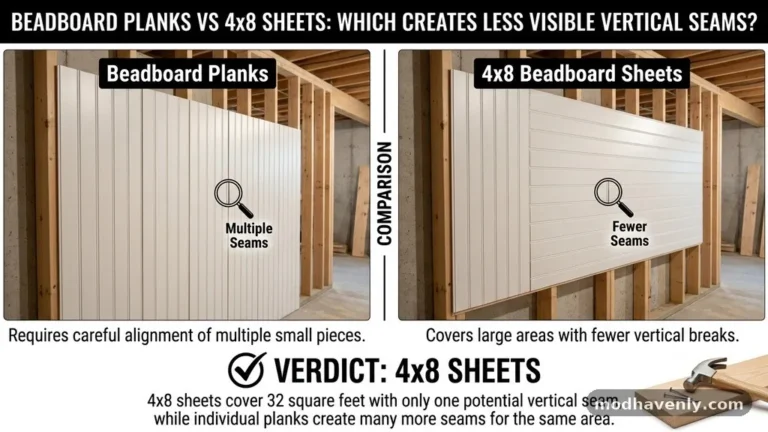 Beadboard Planks vs 4x8 Sheets: Which Creates Less Visible Vertical Seams?