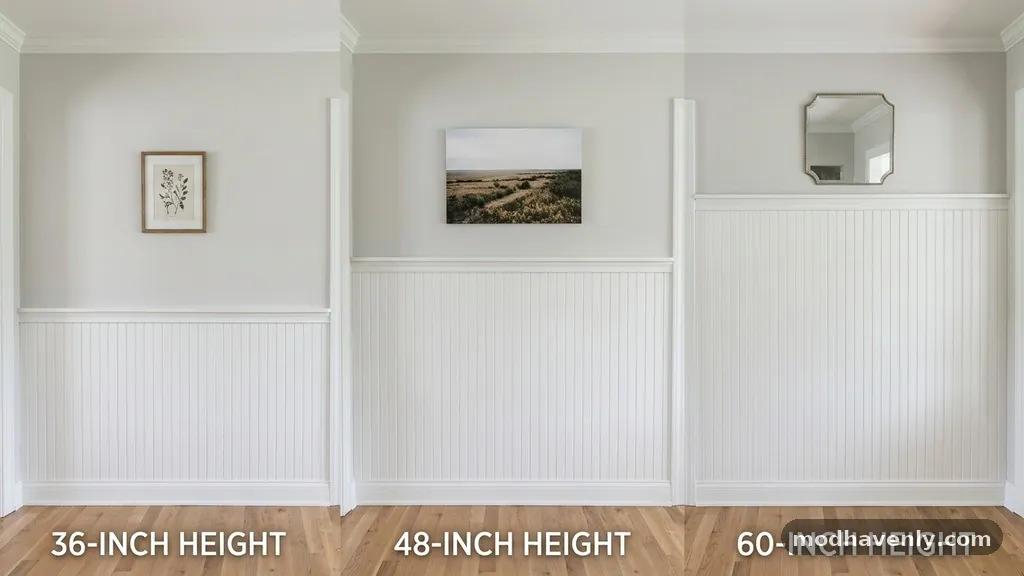 The Role of Ceiling Height in Your Decision - Beadboard Wainscoting: 36-Inch vs 48-Inch vs 60-Inch Heights Compared