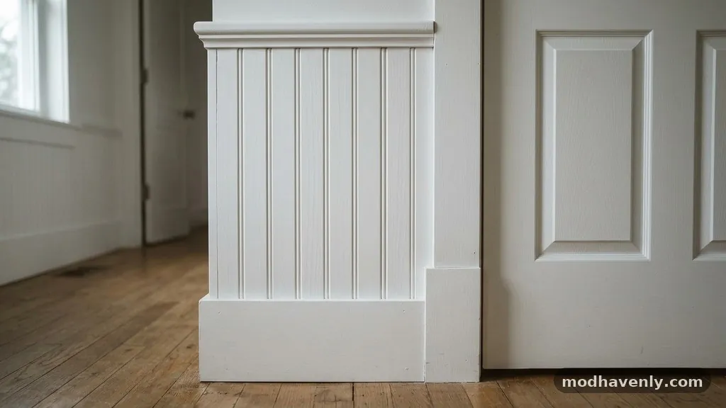 The Role of Plinth Blocks - How to End Beadboard Neatly at Door Casings That Are Thinner Than the Planks